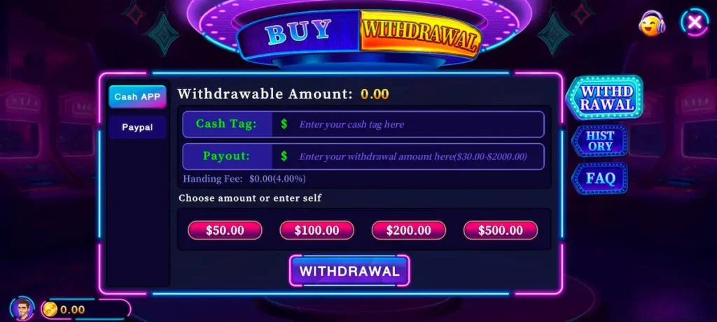 Juwa 2.0 withdrawal screen